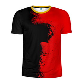 Мужская футболка 3D спортивная с принтом Blood Rage в Курске, 100% полиэстер с улучшенными характеристиками | приталенный силуэт, круглая горловина, широкие плечи, сужается к линии бедра | Тематика изображения на принте: blood | dark | killer | monster | zombie | зомби | кровь | монстр | нечисть