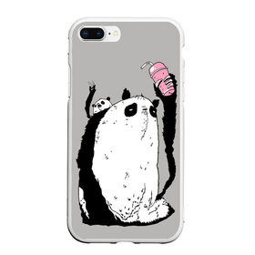 Чехол для iPhone 7Plus/8 Plus матовый с принтом panda в Курске, Силикон | Область печати: задняя сторона чехла, без боковых панелей | dd | drop dead | dropdead | panda