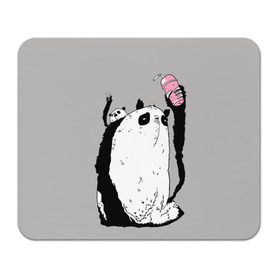 Коврик прямоугольный с принтом panda в Курске, натуральный каучук | размер 230 х 185 мм; запечатка лицевой стороны | Тематика изображения на принте: dd | drop dead | dropdead | panda