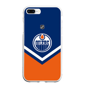 Чехол для iPhone 7Plus/8 Plus матовый с принтом Edmonton Oilers в Курске, Силикон | Область печати: задняя сторона чехла, без боковых панелей | america | canada | hockey | nhl | usa | америка | детройт | канада | лед | нхл | ойлерз | сша | хоккей | эдмонтон