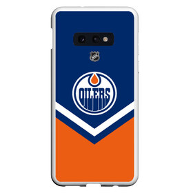 Чехол для Samsung S10E с принтом Edmonton Oilers в Курске, Силикон | Область печати: задняя сторона чехла, без боковых панелей | america | canada | hockey | nhl | usa | америка | детройт | канада | лед | нхл | ойлерз | сша | хоккей | эдмонтон