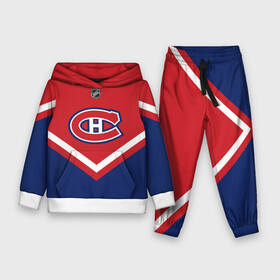 Детский костюм 3D (с толстовкой) с принтом Montreal Canadiens в Курске,  |  | Тематика изображения на принте: america | canada | hockey | nhl | usa | америка | канада | канадиенс | лед | монреаль | нхл | сша | хоккей