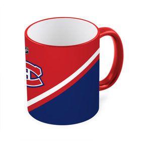 Кружка 3D с принтом Montreal Canadiens в Курске, керамика | ёмкость 330 мл | Тематика изображения на принте: america | canada | hockey | nhl | usa | америка | канада | канадиенс | лед | монреаль | нхл | сша | хоккей