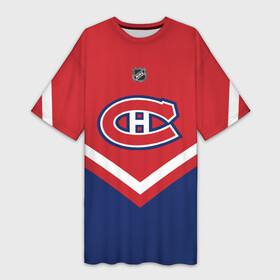 Платье-футболка 3D с принтом Montreal Canadiens в Курске,  |  | america | canada | hockey | nhl | usa | америка | канада | канадиенс | лед | монреаль | нхл | сша | хоккей