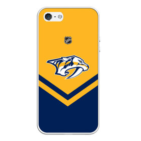 Чехол для iPhone 5/5S матовый с принтом Nashville Predators в Курске, Силикон | Область печати: задняя сторона чехла, без боковых панелей | america | canada | hockey | nhl | usa | америка | канада | лед | нхл | нэшвилл | предаторз | сша | хоккей