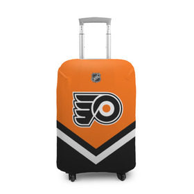 Чехол для чемодана 3D с принтом Philadelphia Flyers в Курске, 86% полиэфир, 14% спандекс | двустороннее нанесение принта, прорези для ручек и колес | america | canada | hockey | nhl | usa | америка | канада | лед | нхл | сша | филадельфия | флайерз | хоккей