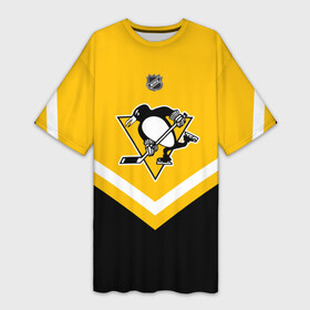 Платье-футболка 3D с принтом Pittsburgh Penguins в Курске,  |  | america | canada | hockey | nhl | usa | америка | канада | лед | нхл | пингвинз | питтсбург | сша | хоккей