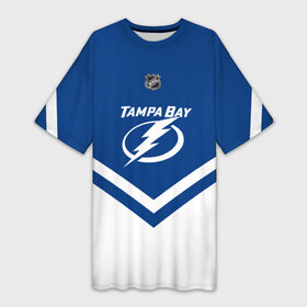 Платье-футболка 3D с принтом Tampa Bay Lightning в Курске,  |  | america | canada | hockey | nhl | usa | америка | бэй | канада | лайтнинг | лед | нхл | сша | тампа | хоккей
