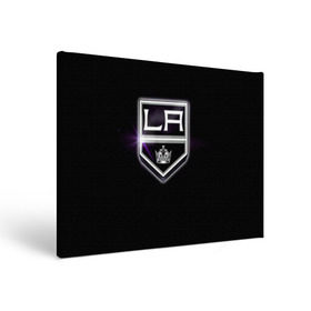 Холст прямоугольный с принтом Los Angeles Kings в Курске, 100% ПВХ |  | hockey | kings | los angeles | nhl | корона | нхл | хоккеист | хоккей