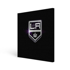 Холст квадратный с принтом Los Angeles Kings в Курске, 100% ПВХ |  | hockey | kings | los angeles | nhl | корона | нхл | хоккеист | хоккей