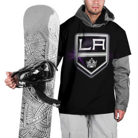Накидка на куртку 3D с принтом Los Angeles Kings в Курске, 100% полиэстер |  | hockey | kings | los angeles | nhl | корона | нхл | хоккеист | хоккей