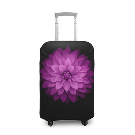 Чехол для чемодана 3D с принтом Violet в Курске, 86% полиэфир, 14% спандекс | двустороннее нанесение принта, прорези для ручек и колес | лепестки | прикольные картинки | фиолетовый | цветочки | цветы
