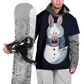 Накидка на куртку 3D с принтом Снэпчат кролик в Курске, 100% полиэстер |  | snapchat | радуга | снеговик | снэпчат | уши | фильтр | язык