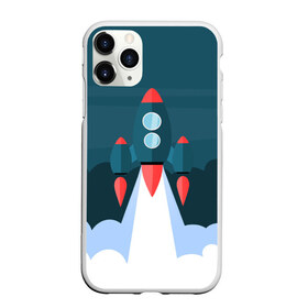 Чехол для iPhone 11 Pro матовый с принтом Ракета в Курске, Силикон |  | звёзды | космический корабль | космическое пространство | космос | созвездие