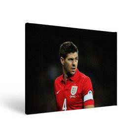 Холст прямоугольный с принтом Steven Gerrard в Курске, 100% ПВХ |  | england national team | premier league | steven gerrard | англия | ливерпуль | стивен джеррард | футбол