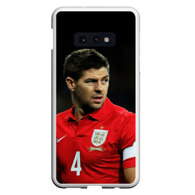 Чехол для Samsung S10E с принтом Steven Gerrard в Курске, Силикон | Область печати: задняя сторона чехла, без боковых панелей | england national team | premier league | steven gerrard | англия | ливерпуль | стивен джеррард | футбол