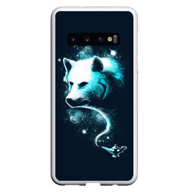 Чехол для Samsung Galaxy S10 с принтом Галактический волк в Курске, Силикон | Область печати: задняя сторона чехла, без боковых панелей | Тематика изображения на принте: animal | beast | galaxy | space | universe | wolf | волк | вселенная | галактика | животное | зверь | космос