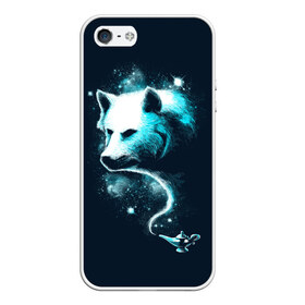Чехол для iPhone 5/5S матовый с принтом Галактический волк в Курске, Силикон | Область печати: задняя сторона чехла, без боковых панелей | animal | beast | galaxy | space | universe | wolf | волк | вселенная | галактика | животное | зверь | космос