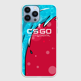 Чехол для iPhone 13 Pro Max с принтом cs:go   Water Elemental,glock 18 style (Водяной) в Курске,  |  | cs | csgo | dragon | elemental | tatoo | water | водяной | го | кс