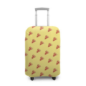 Чехол для чемодана 3D с принтом Рай пиццы в Курске, 86% полиэфир, 14% спандекс | двустороннее нанесение принта, прорези для ручек и колес | food | pizza | грибы | еда | завтрак | колбаса | обед | пицца | помидор | ужин | фастфуд