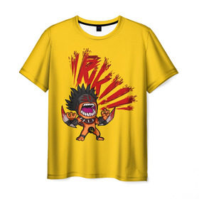 Мужская футболка 3D с принтом Bloodseeker Rage в Курске, 100% полиэфир | прямой крой, круглый вырез горловины, длина до линии бедер | dota | rage | riki | блудсикер | дота | кровь | рики | ярость