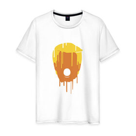 Мужская футболка хлопок с принтом Дональд Трамп в Курске, 100% хлопок | прямой крой, круглый вырез горловины, длина до линии бедер, слегка спущенное плечо. | 