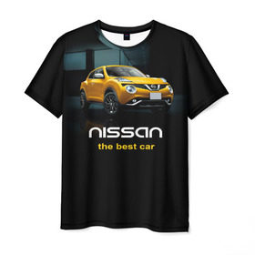 Мужская футболка 3D с принтом Nissan the best car в Курске, 100% полиэфир | прямой крой, круглый вырез горловины, длина до линии бедер | nissan | авто | автомобиль | водитель | машина | ниссан | тачка