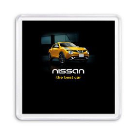 Магнит 55*55 с принтом Nissan the best car в Курске, Пластик | Размер: 65*65 мм; Размер печати: 55*55 мм | nissan | авто | автомобиль | водитель | машина | ниссан | тачка