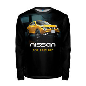 Мужской лонгслив 3D с принтом Nissan the best car в Курске, 100% полиэстер | длинные рукава, круглый вырез горловины, полуприлегающий силуэт | nissan | авто | автомобиль | водитель | машина | ниссан | тачка
