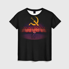 Женская футболка 3D с принтом Mother russia bleeds 2 в Курске, 100% полиэфир ( синтетическое хлопкоподобное полотно) | прямой крой, круглый вырез горловины, длина до линии бедер | indie | mother russia bleeds | игра | игры | инди