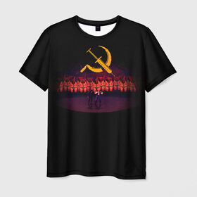 Мужская футболка 3D с принтом Mother russia bleeds 2 в Курске, 100% полиэфир | прямой крой, круглый вырез горловины, длина до линии бедер | Тематика изображения на принте: indie | mother russia bleeds | игра | игры | инди