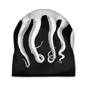 Шапка 3D с принтом Octopus в Курске, 100% полиэстер | универсальный размер, печать по всей поверхности изделия | octopus