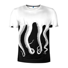 Мужская футболка 3D спортивная с принтом Octopus в Курске, 100% полиэстер с улучшенными характеристиками | приталенный силуэт, круглая горловина, широкие плечи, сужается к линии бедра | octopus