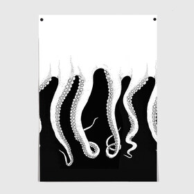 Постер с принтом Octopus в Курске, 100% бумага
 | бумага, плотность 150 мг. Матовая, но за счет высокого коэффициента гладкости имеет небольшой блеск и дает на свету блики, но в отличии от глянцевой бумаги не покрыта лаком | octopus