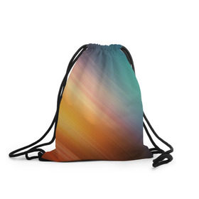 Рюкзак-мешок 3D с принтом Стильный окрас в Курске, 100% полиэстер | плотность ткани — 200 г/м2, размер — 35 х 45 см; лямки — толстые шнурки, застежка на шнуровке, без карманов и подкладки | градиент | полосы | разноцветный