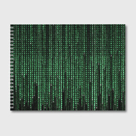 Альбом для рисования с принтом Матрица в Курске, 100% бумага
 | матовая бумага, плотность 200 мг. | Тематика изображения на принте: атака | буквы | виртуальный мир | вирус | гаджет | девайс | иероглифы | интернет | компьютер | матрица | паутина | программист | сеть | символы | софт | хакер | цифры