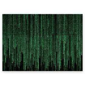 Поздравительная открытка с принтом Матрица в Курске, 100% бумага | плотность бумаги 280 г/м2, матовая, на обратной стороне линовка и место для марки
 | атака | буквы | виртуальный мир | вирус | гаджет | девайс | иероглифы | интернет | компьютер | матрица | паутина | программист | сеть | символы | софт | хакер | цифры