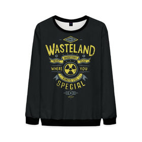 Мужской свитшот 3D с принтом Come to Wasteland в Курске, 100% полиэстер с мягким внутренним слоем | круглый вырез горловины, мягкая резинка на манжетах и поясе, свободная посадка по фигуре | atom | bomb | boy | fallout | radioactive | vault | wasteland | атом | бой | бомба | волт | мальчик | радиация | фоллаут | ядерная