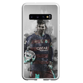 Чехол для Samsung Galaxy S10 с принтом Lionel Messi в Курске, Силикон | Область печати: задняя сторона чехла, без боковых панелей | лионель | месси