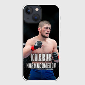 Чехол для iPhone 13 mini с принтом Хабиб Нурмагомедов в Курске,  |  | ufc | хабиб нурмагомедов