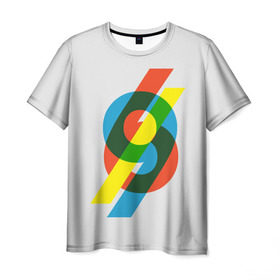 Мужская футболка 3D с принтом 69 в Курске, 100% полиэфир | прямой крой, круглый вырез горловины, длина до линии бедер | Тематика изображения на принте: math | number | retro | алгебра | математика | ностальгия | ретро | цифра | число
