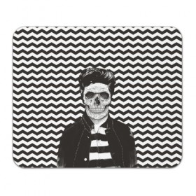 Коврик прямоугольный с принтом Мертвый модник в Курске, натуральный каучук | размер 230 х 185 мм; запечатка лицевой стороны | bone | death | fashion | hipster | skelet | skull | кости | мода | скелет | темный | хипстер | череп