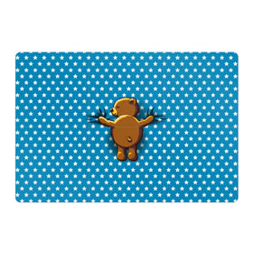 Магнитный плакат 3Х2 с принтом Медвежьи объятия в Курске, Полимерный материал с магнитным слоем | 6 деталей размером 9*9 см | bear | beast | kid | love | teddy | toy | звезды | зверь | игрушка | любовь | медведь | мишка
