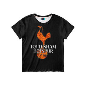 Детская футболка 3D с принтом Тоттенхэм Хотспур в Курске, 100% гипоаллергенный полиэфир | прямой крой, круглый вырез горловины, длина до линии бедер, чуть спущенное плечо, ткань немного тянется | club | english | football | tottenham hotspur | английский | клуб | лондон | тоттенхэм хотспур | футбольный