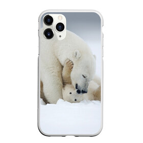Чехол для iPhone 11 Pro матовый с принтом Идиллия в Курске, Силикон |  | айсберг | арктика | животные | лёд | медведи | природа | север | снег