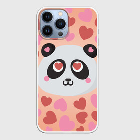 Чехол для iPhone 13 Pro Max с принтом Влюбленная панда в Курске,  |  | любовь | панда | сердце