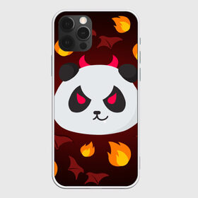 Чехол для iPhone 12 Pro Max с принтом Панда дьяволенок в Курске, Силикон |  | дьяволенок | красный | крылья | огонь | панда | рога