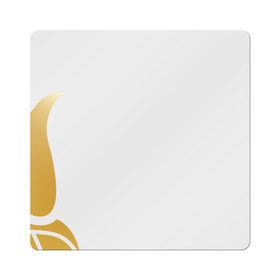 Магнит виниловый Квадрат с принтом Золотой петух в Курске, полимерный материал с магнитным слоем | размер 9*9 см, закругленные углы | год петуха