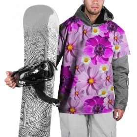 Накидка на куртку 3D с принтом Violet в Курске, 100% полиэстер |  | Тематика изображения на принте: лепестки | прикольные картинки | ромашки | цветочки | цветы