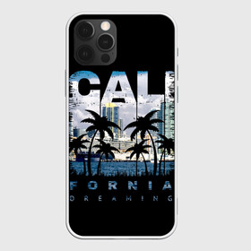 Чехол для iPhone 12 Pro с принтом Калифорния в Курске, силикон | область печати: задняя сторона чехла, без боковых панелей | Тематика изображения на принте: america | beach | california state | los angeles | palm trees | sea | states | united | usa | америки | калифорния | лос анджелес | море | пальмы | пляж | соединенные | сша | штат | штаты